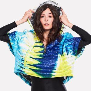 ROYLN Cropped Hi-Low Poncho - XS/S NWT